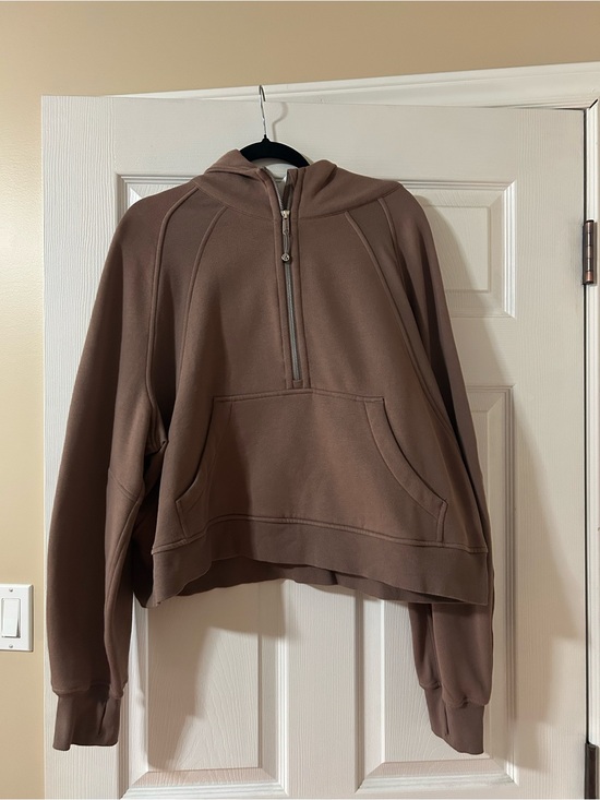 lululemon athletica Tops - lululemon athletica Women's Brown Half-Zip Hoodie